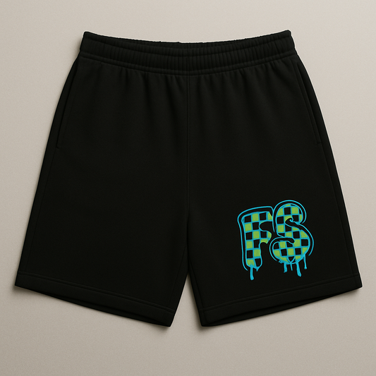 FS Drip Checkered Logo Shorts
