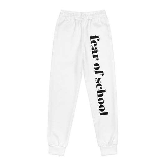 Youth Joggers with 'Fear of School' Print, Comfortable Kids Sweatpants, Back to School Essentials, Trendy Youth Clothing, Unique Gift [...]